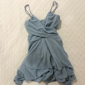 Lucy in the Sky Baby Blue Mini Romper